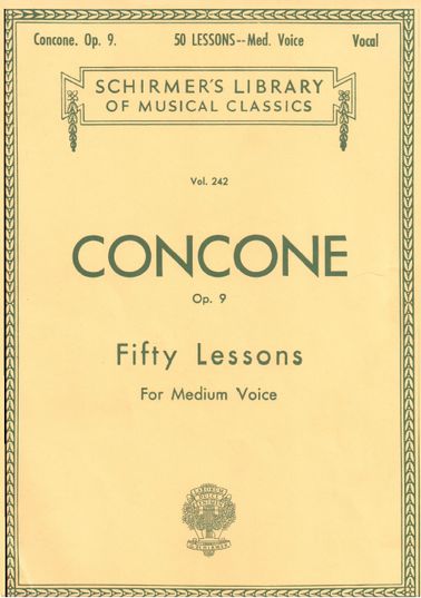 Concone Op. 9 Medium Voice. First Lesson in C Majo...
