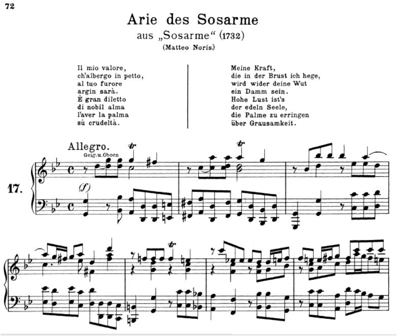 Il mio valore: Contralto Aria (Sosarme) in D Major...