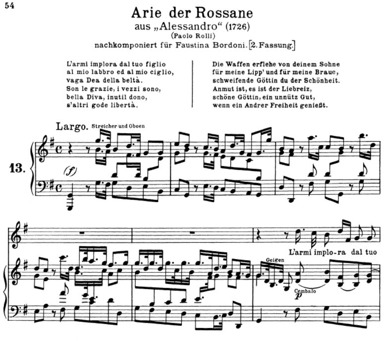 L'armi implora dal tuo figlio: Soprano Aria (Rossa...