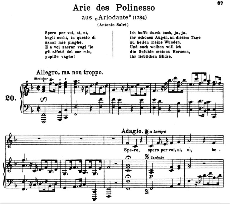 Spero per voi: Contralto Aria (Polinesso) in F min...