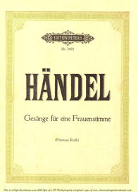 G.F. Haendel, Gesânge für eine frauenstimme,