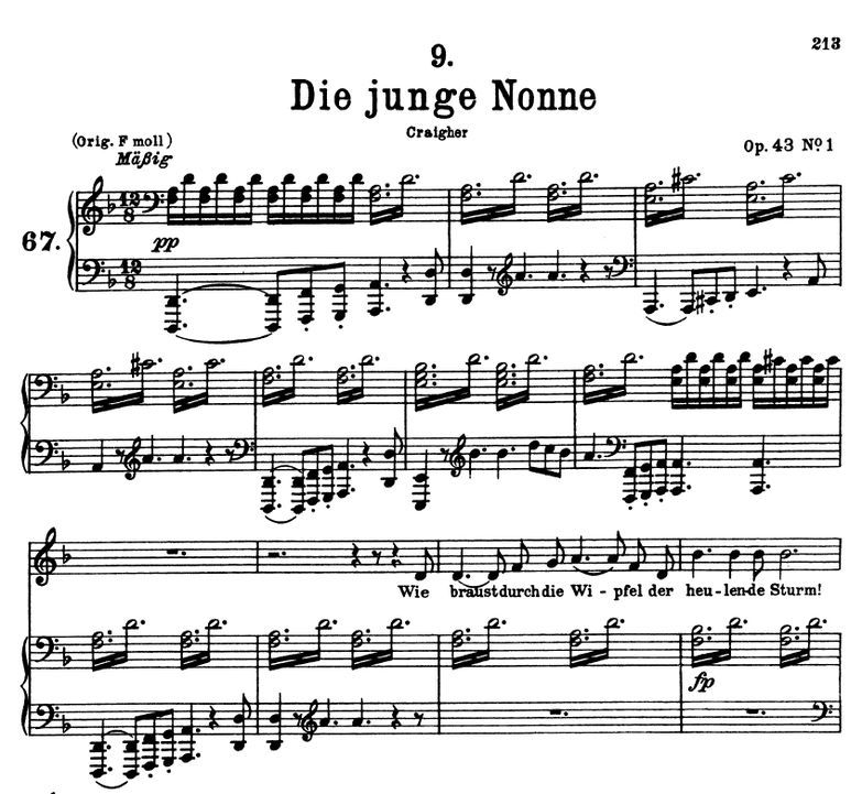 Die junge nonne, D.828, d-moll. F. Schubert. Peter...