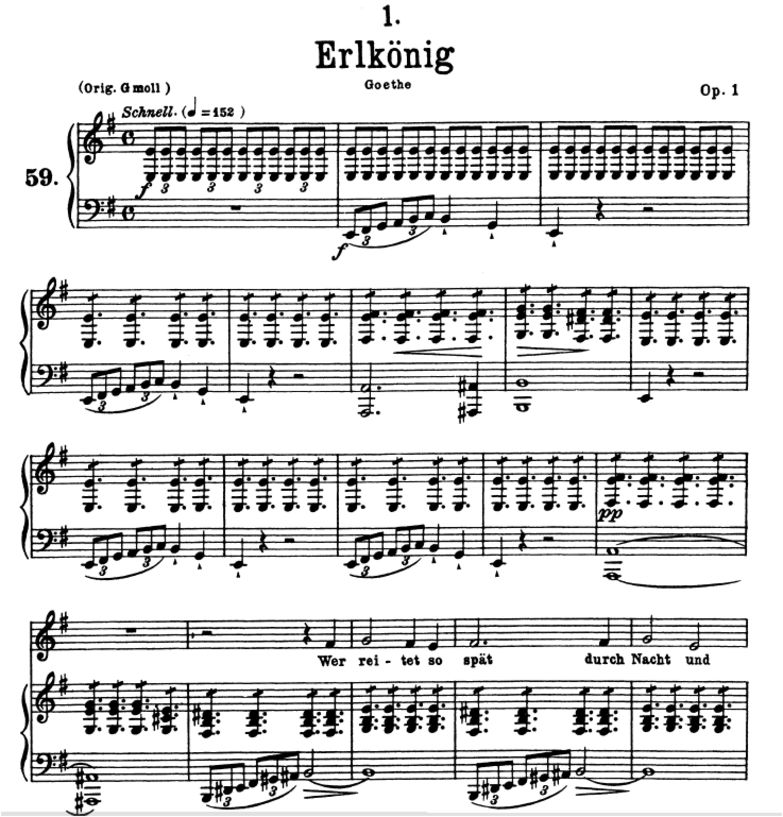 Erlkönig D.328, e-molll. F. Schubert. Peters Fried...