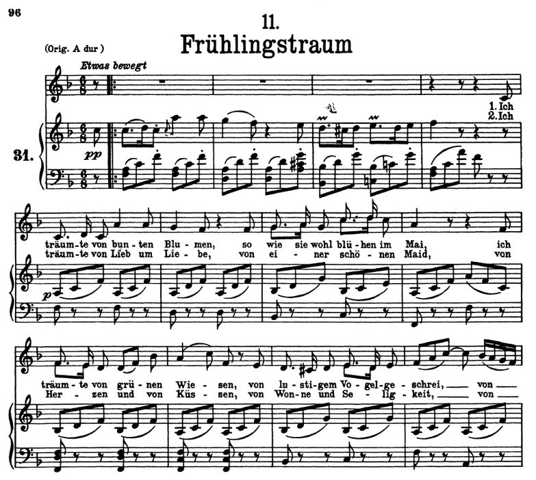 Frühlingstraum D.911-11, F-Dur. F. Schubert (Winte...