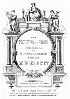 Les pêcheurs de perles, ,Ed. Choudens. French. PD....