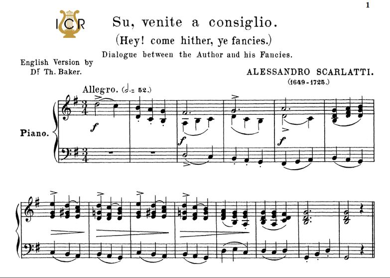 Su,venite a consiglio, High Voice in G Major, A.Sc...