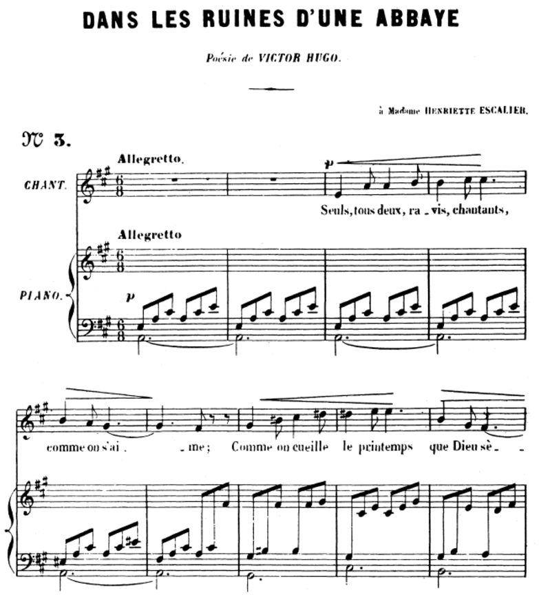 Dans les ruines d'une abbaye, Op.2 No 1, High Voic...