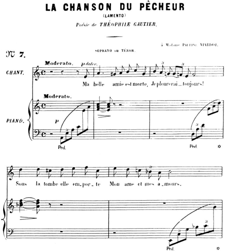 La chanson du pêcheur (Lamento), Op.4 No.1, High V...