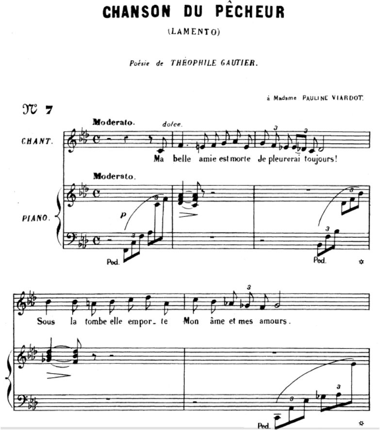 La chanson du pêcheur (Lamento) Op.4 No.1, Medium ...