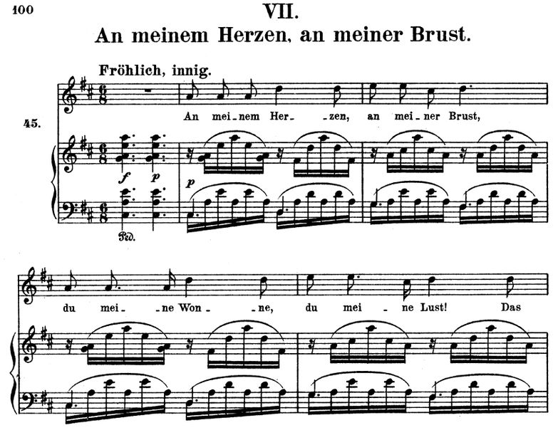 An meinem Herzen, Op. 42 No.7, D-Dur,  R. Schumann...