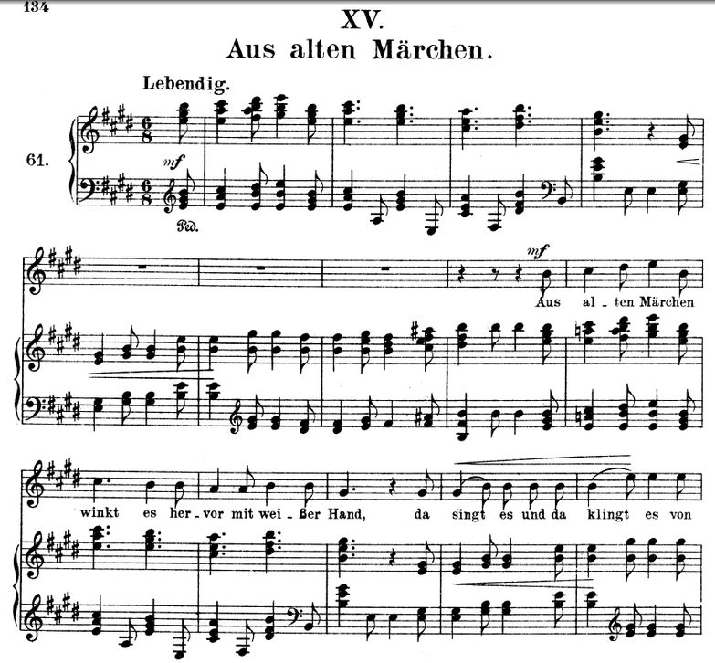 Aus alten Märchen, Op.48 No.15, E-Dur,  R. Schuman...