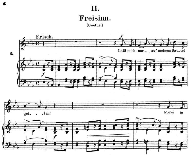 Freisinn, Op. 25 No. 2, Es-Dur, R. Schumann (Myrth...