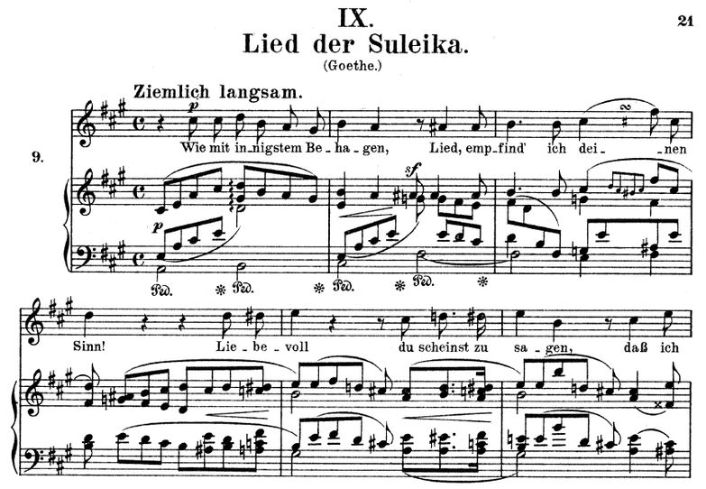 Lied der Suleika Op.25 No.9, A-Dur, R. Schumann (M...