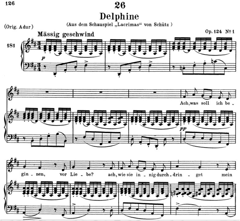 Delphine D.857-2, Tiefe Stimme D-Dur, F. Schubert....