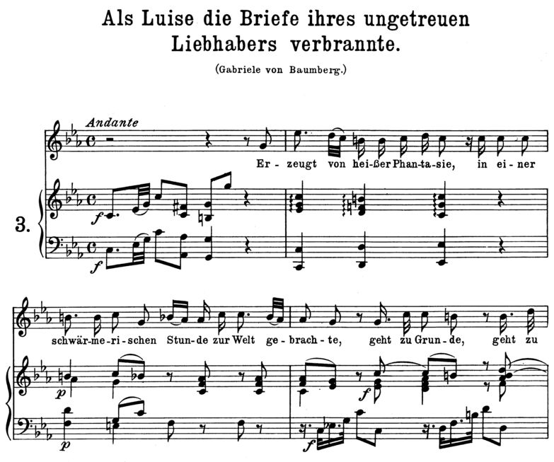 Als Luise die briefe, K.52O, High Voice in C minor...