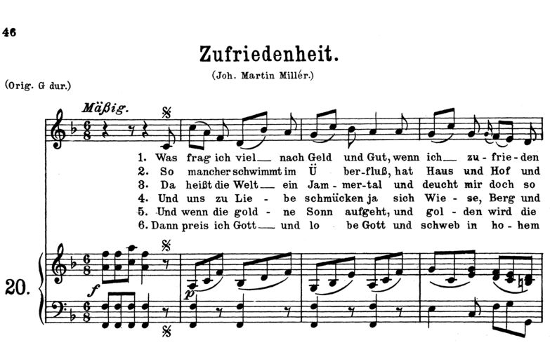 Zufriedenheit K.349-367a, "Was frage ich viel", Lo...