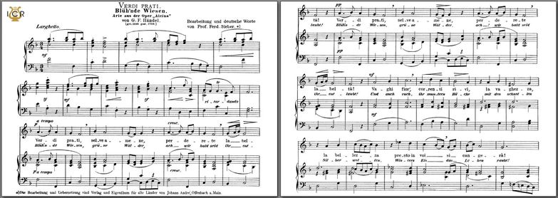 Verdi prati, High Voice in F Major, G.F.Haendel. C...