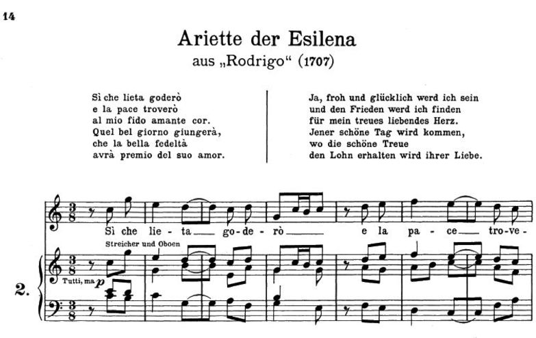 Si che lieta godero: Arietta for Soprano (Esilena)...