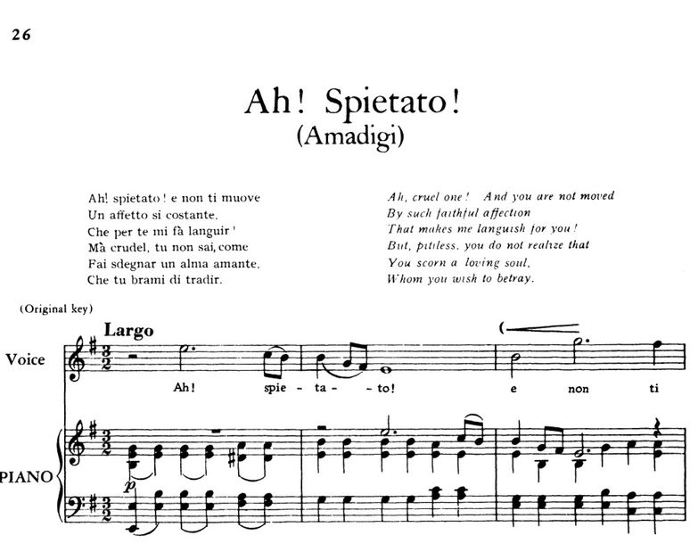 Ah! Spietato!: Aria (Melissa) in E minor (original...