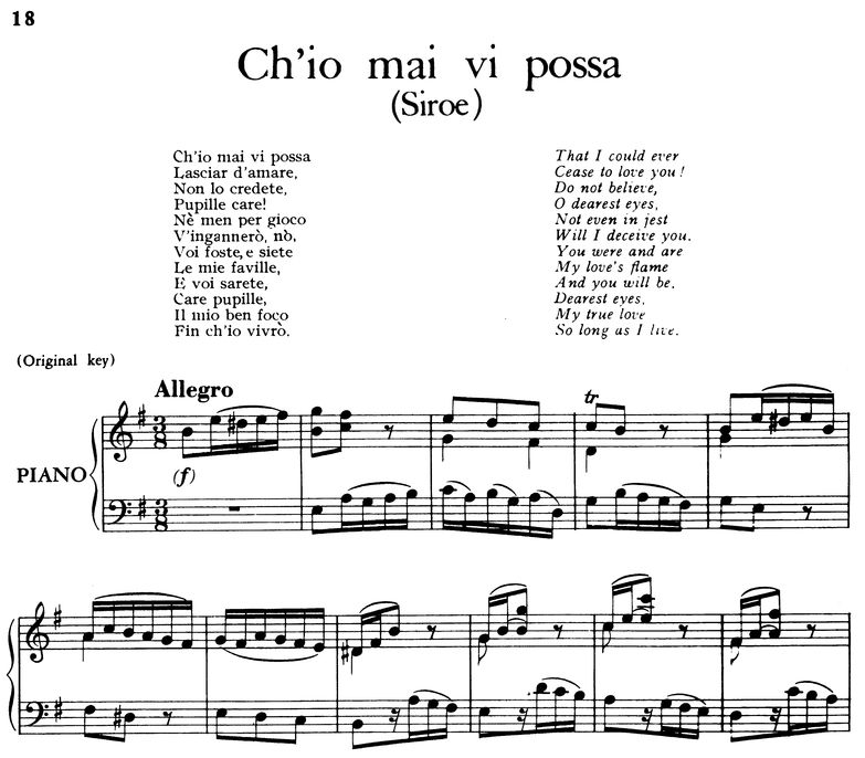 Ch'io mai vi possa: Soprano Aria in e minor (Siroe...