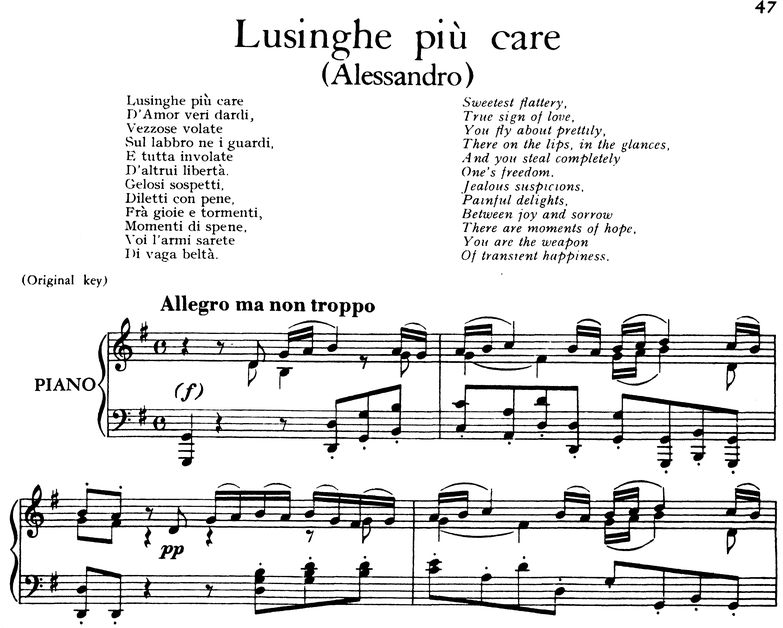 Lusinghe più care: Soprano Aria in G Major (Alessa...