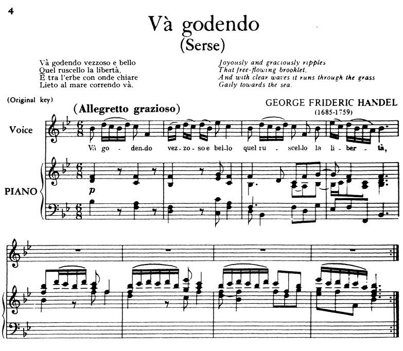 Va godendo: Soprano Aria in B-Flat Major (Serse), ...