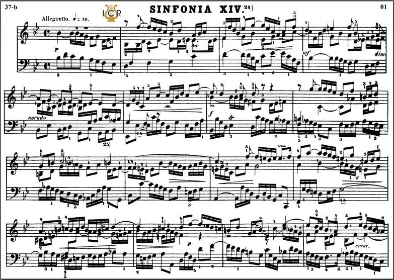 Sinfonia No.14 in B-Flat Major, BWV 800, J.S. Bach...