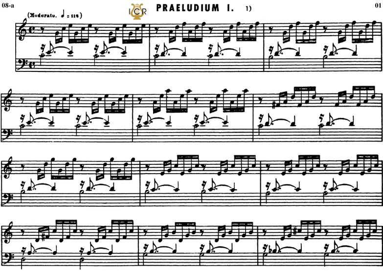 Prelude and fugue No.1 in C Major BWV 870, J.S.Bac...