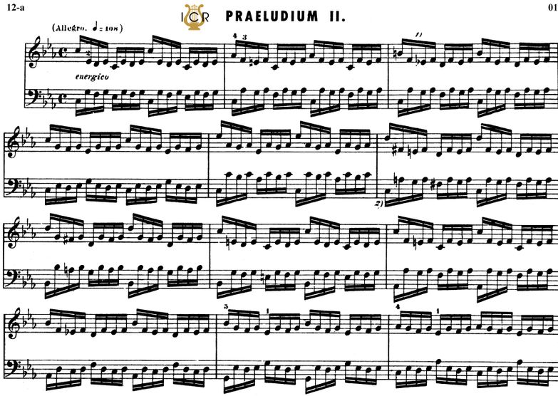 Prelude and Fugue No.2 in C minor BWV 847, J.S.Bac...