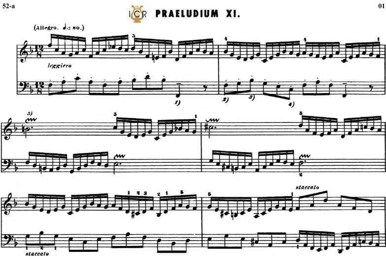 Prelude and Fugue No.11 in F Major BWV 856, J.S.Ba...