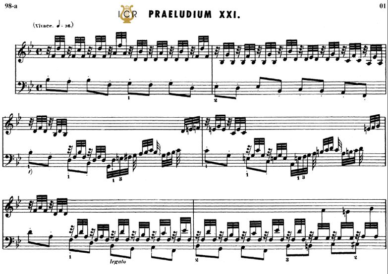 Prelude and Fugue No 21 in B-Flat Major BWV 866, J...