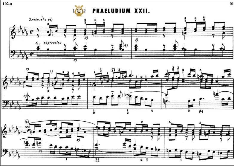 Prelude and Fugue No.22 in B-Flat minor BWV 867, J...