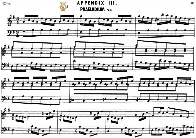 Appendix 3, Prelude in G Major, J.S.Bach, WTC II, ...