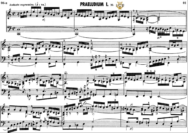 Prelude and fugue No.1 in C Major BWV 870, J.S.Bac...