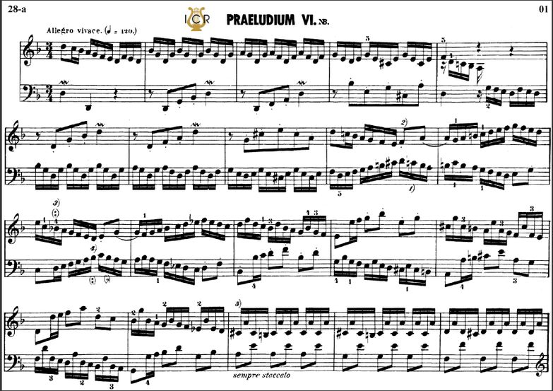 Prelude and fugue No.6 in D minor BWV 875, J.S.Bac...