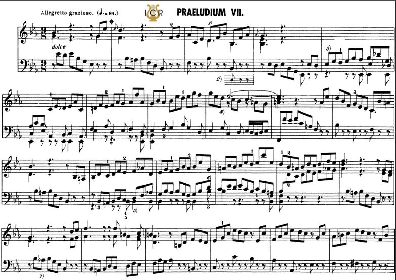 Prelude and fugue No.7 in E-Flat Major BWV 876, J....