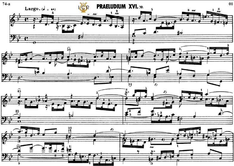 Prelude and fugue No.16 in G minor BWV 885, J.S.Ba...