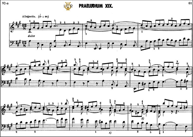 Prelude and fugue No.19 in A Major BWV 888, J.S.Ba...