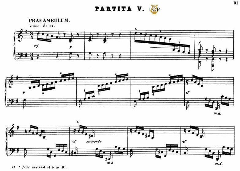 Partita No.5 in G Major BWV 829, J.S.Bach, Bischof...