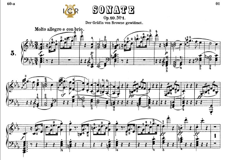 Piano Sonata No.5, Op.10 No.1 in C Major, L.V.Beet...
