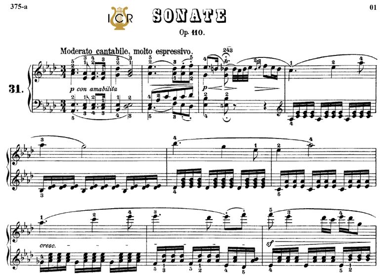 Piano Sonata No.31, Op.110 in A-Flat Major, L.V.Be...