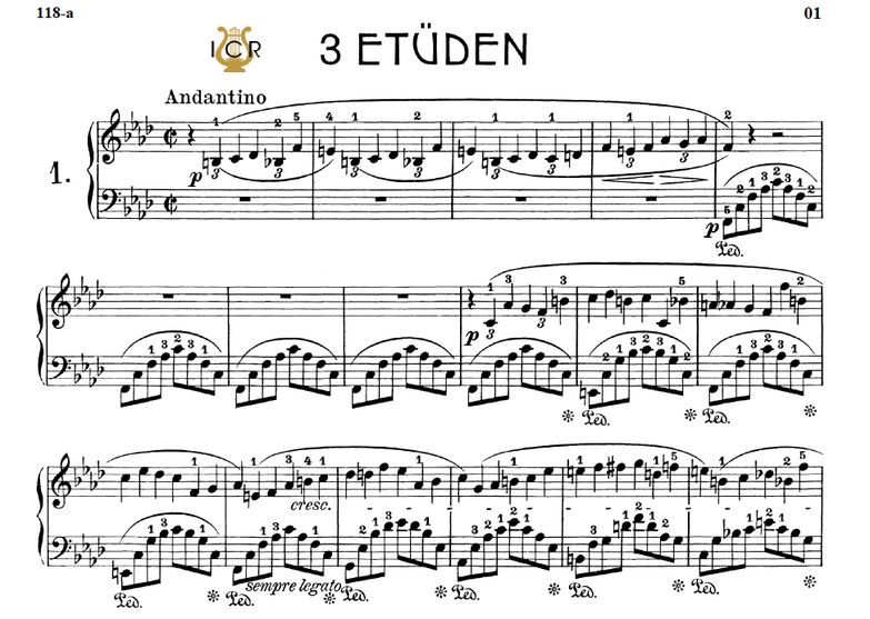 Etude B.130 No.1 in F minor (Pour la Méthode de Mo...