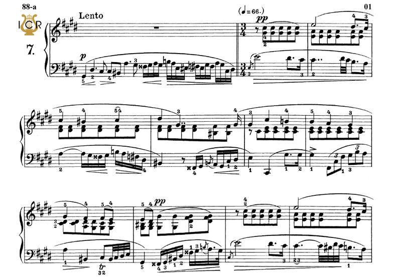 Etude Op.25 No.7 in C-Sharp minor, Ed.Peters (Scho...