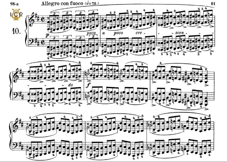 Etude Op.25 No.10 in B minor (Octaves), Ed.Peters ...