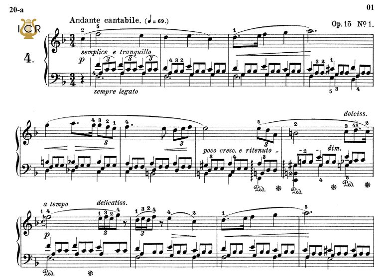Nocturne No.4, Op.15 No.11 in F Major, F. Chopin, ...