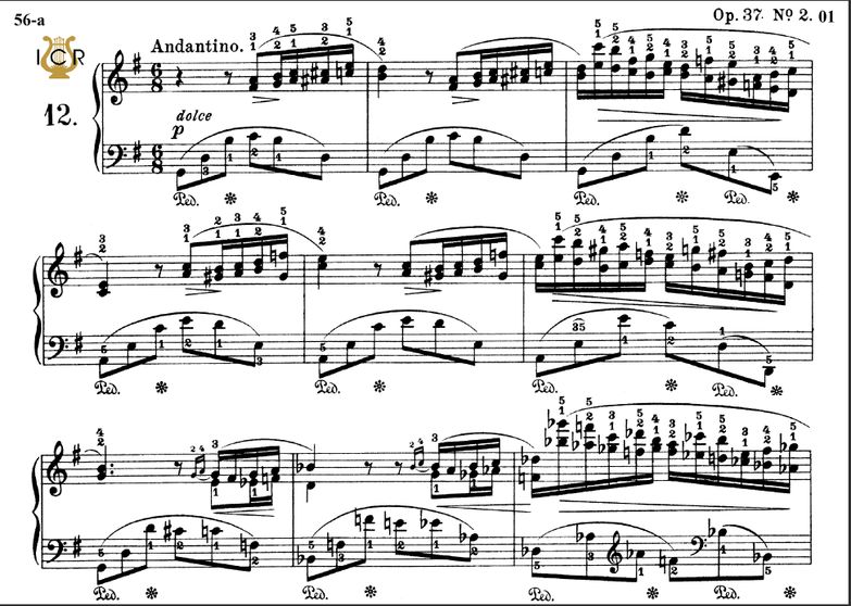 Nocturne No.12, Op 37 No.2 in G Major, F. Chopin, ...