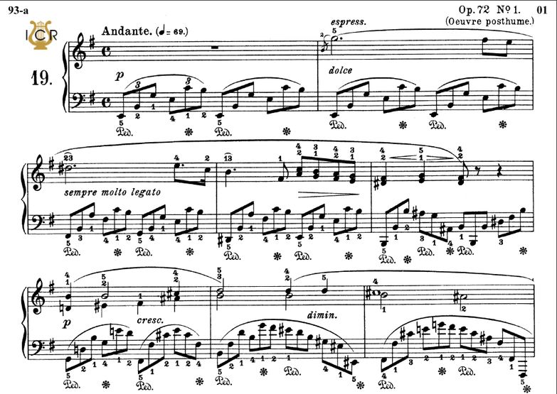 Nocturne No.19, Op.72 No.1 in E minor, F. Chopin, ...
