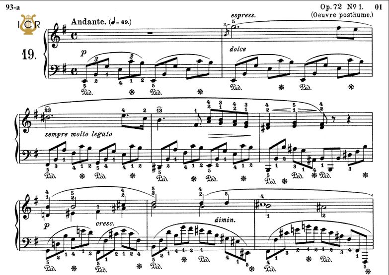 Nocturne No.19, Op.72 No.1 in E minor, F. Chopin, ...