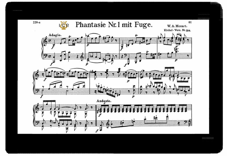 W. A Mozart Fantasia No.1 with Fugue in C Major, S...