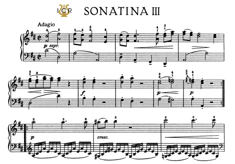 Viennese Sonatina No.3 in D Major K.439b No.3 (Hei...